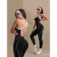 Macacão de ioga feminino longo yoga Wear macacão esportivo