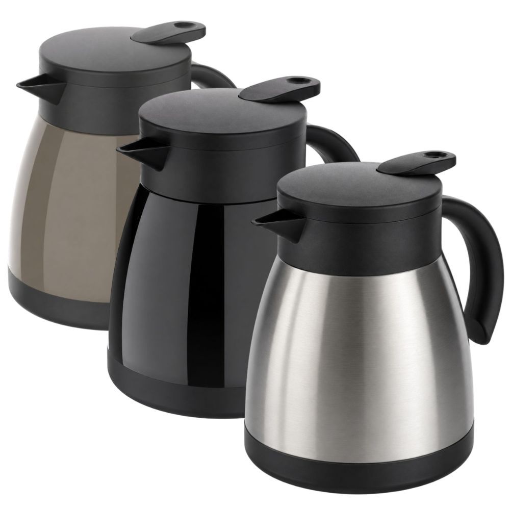 Bule Térmico Soprano Elegance Cores Diversas 500ml Duplo Inox a Vácuo Bebida Quente Chá Água Café