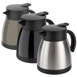 Bule Térmico Soprano Elegance Cores Diversas 500ml Duplo Inox a Vácuo Bebida Quente Chá Água Café
