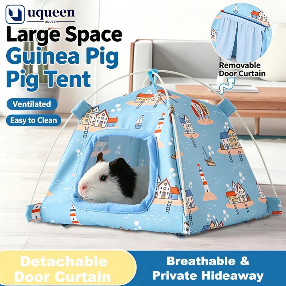UQUEEN Verão Respirável Sem Fundo Tenda Para Animais De Estimação Cabana Pequeno Animal Esconderijo Abrigo Hamster Cobai