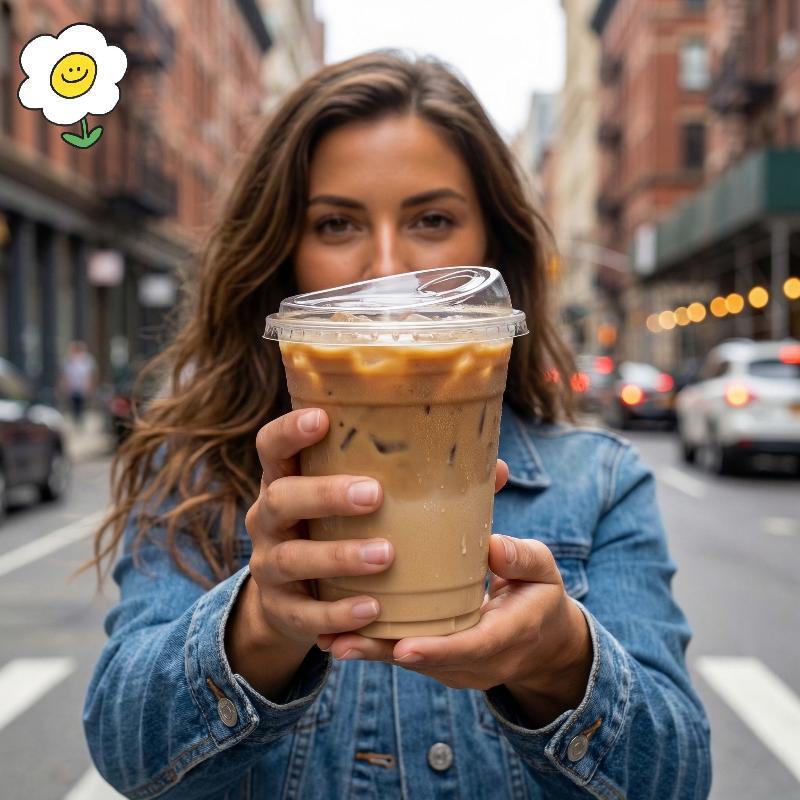 maoting } Copos De Plástico Transparentes Com Tampas Descartáveis Para Bebidas Frias De 16 Onças Café Gelado 10 Pa Adequ