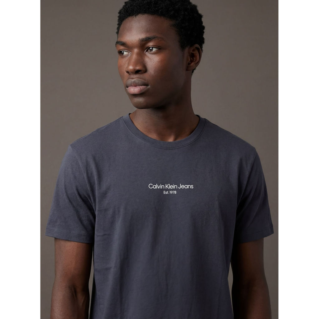Imagem Camiseta Manga Curta Calvin Klein Jeans Masculino Logo Est.1978 - Marinho