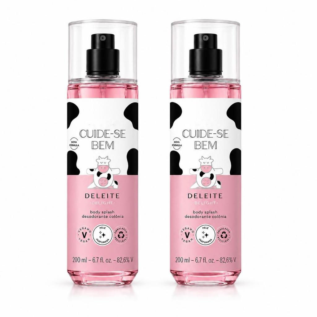 2 Body Splash Feminino femininol Delight 200ml + Colônia Desodorante Corporal - Aroma Doce Gourmand