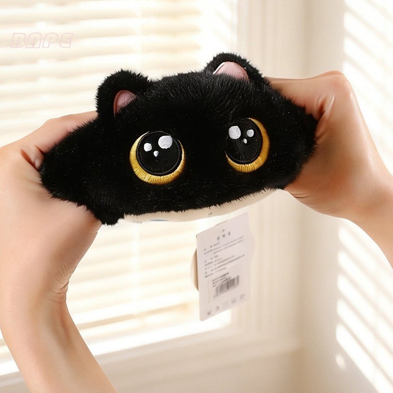 Brinquedo De Pelúcia Macio Para Gato De Olhos Redondos-Presente De Alívio De Estresse Companheiro Emocional
