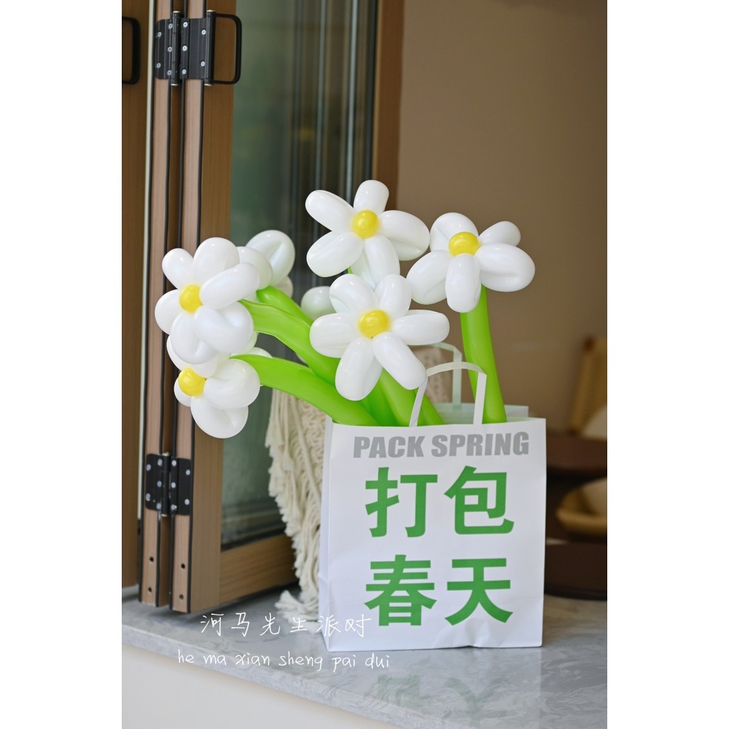 Embalagem primavera balão buquê Material pacote ao ar livre primavera piquenique acampamento foto balão decoração pacote