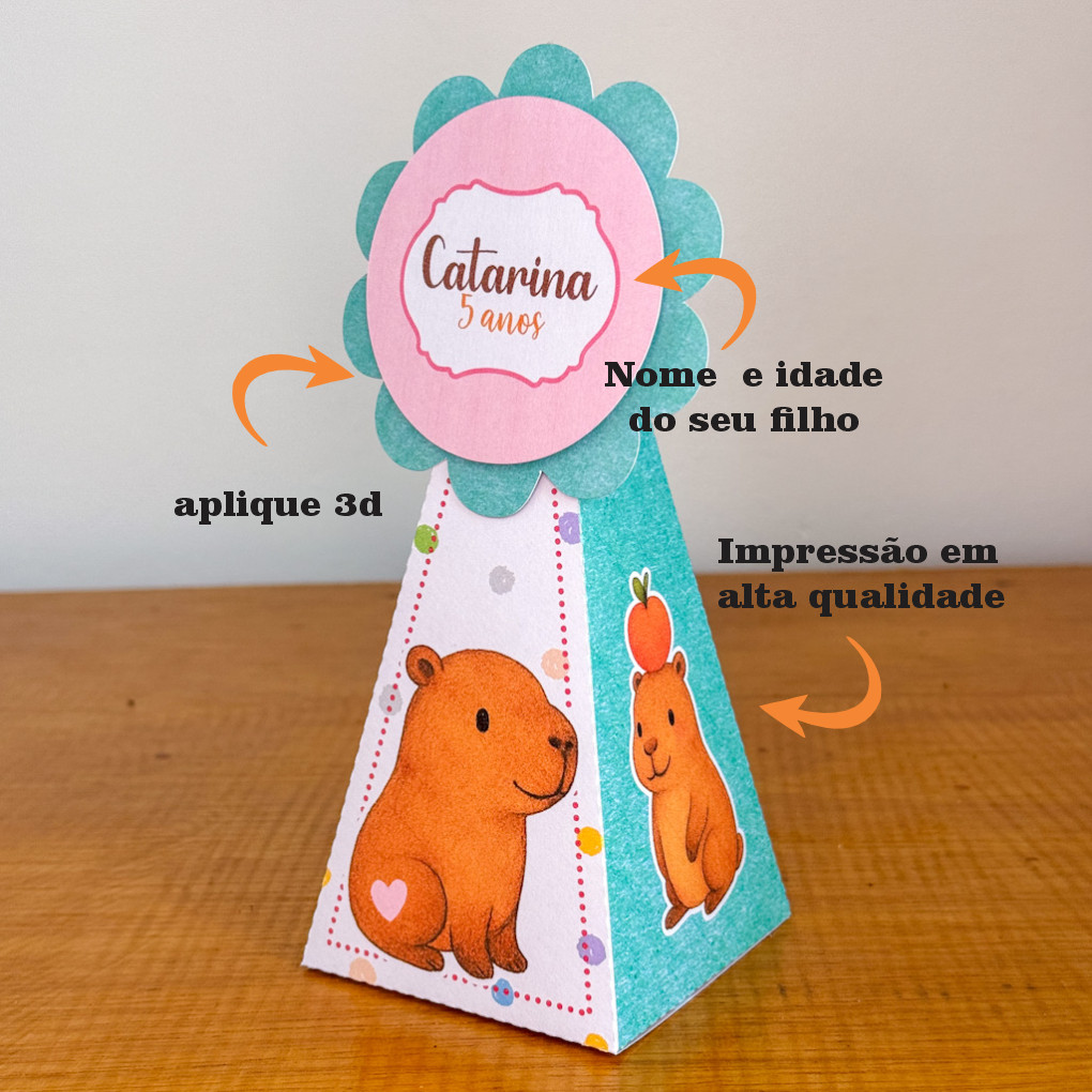 Kit Festa Batizado Verde Caixinha Papelaria Personalizada Lembrancinha Caixa DESMONTADO