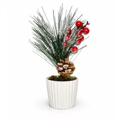 Enfeites De Natal Arranjos Natalinos Vasos Decoração