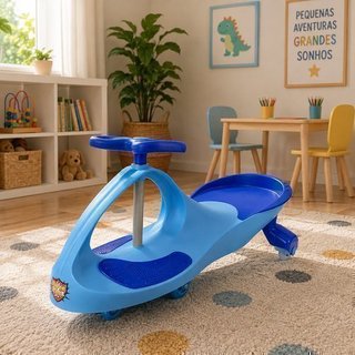  Carrinho Infantil Super-Car Giratório -Azul
