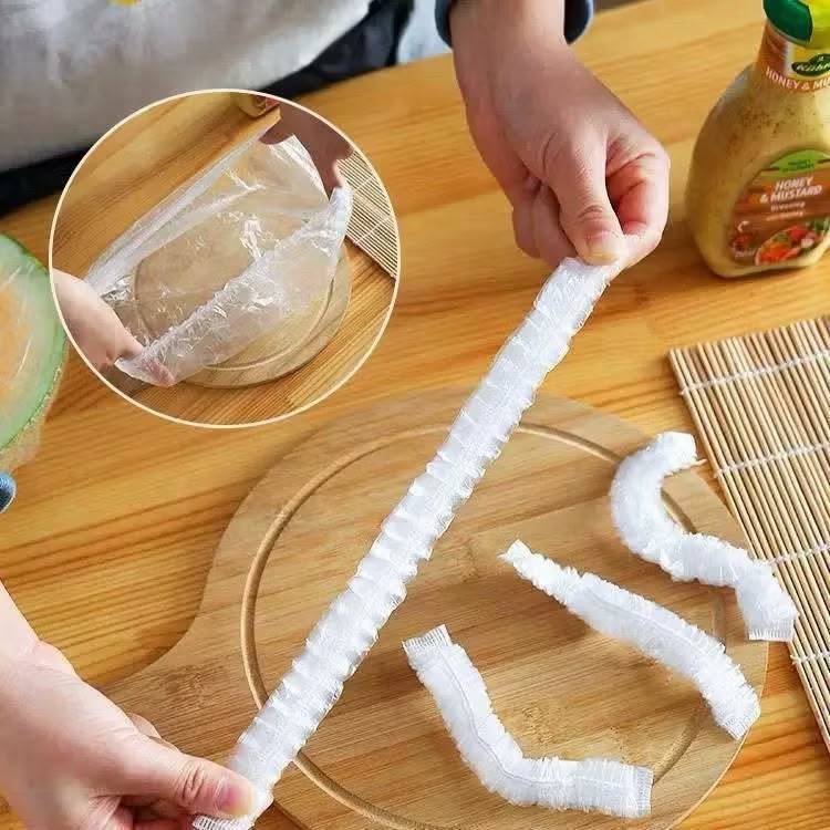 Kit 100/200/300/400 Tampas Elásticas Descartáveis Para Alimentos Potes Pratos Geladeira