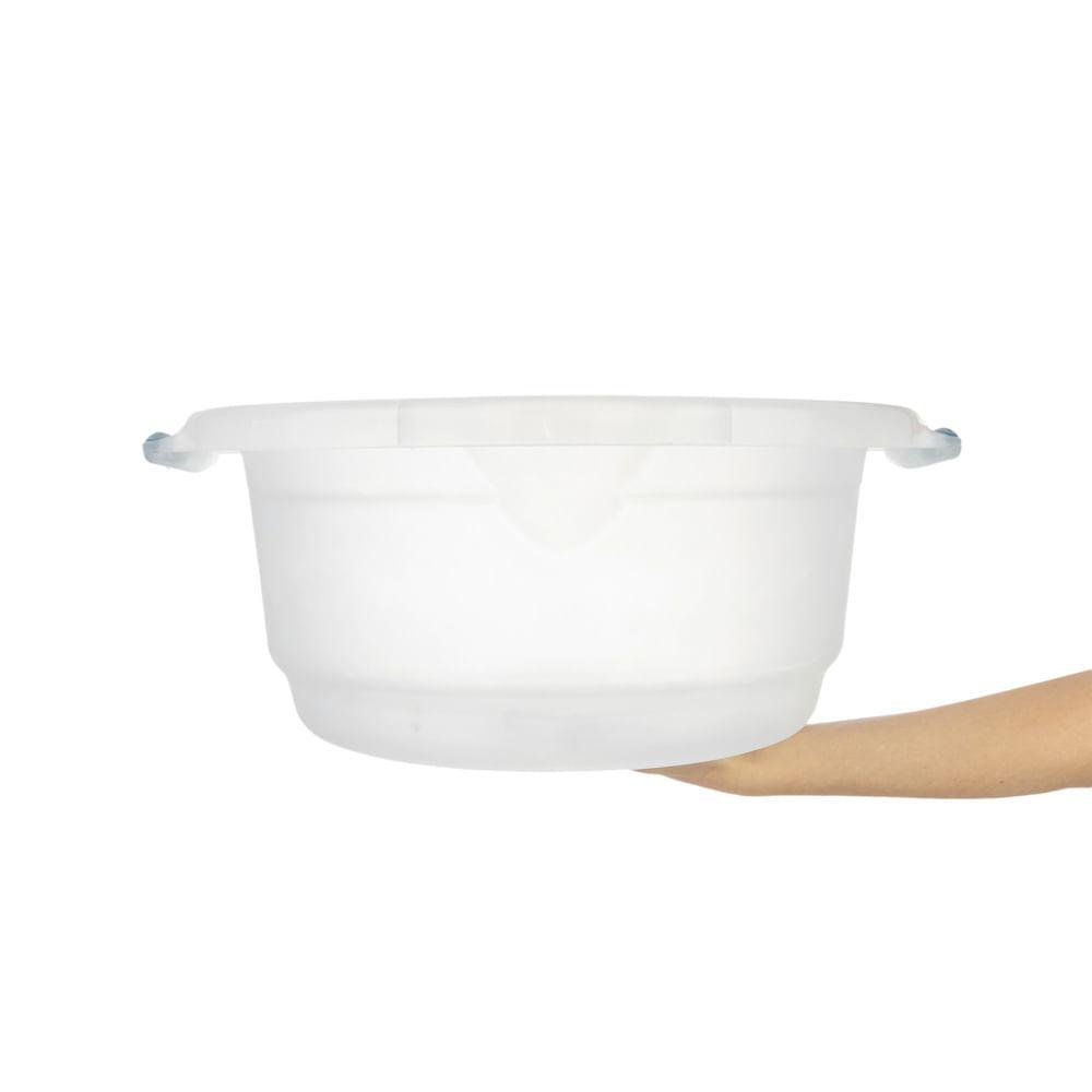 Kit Balde 12L e Bacia 14L Transparente Hydrus Sanremo — imagem 2 de 2