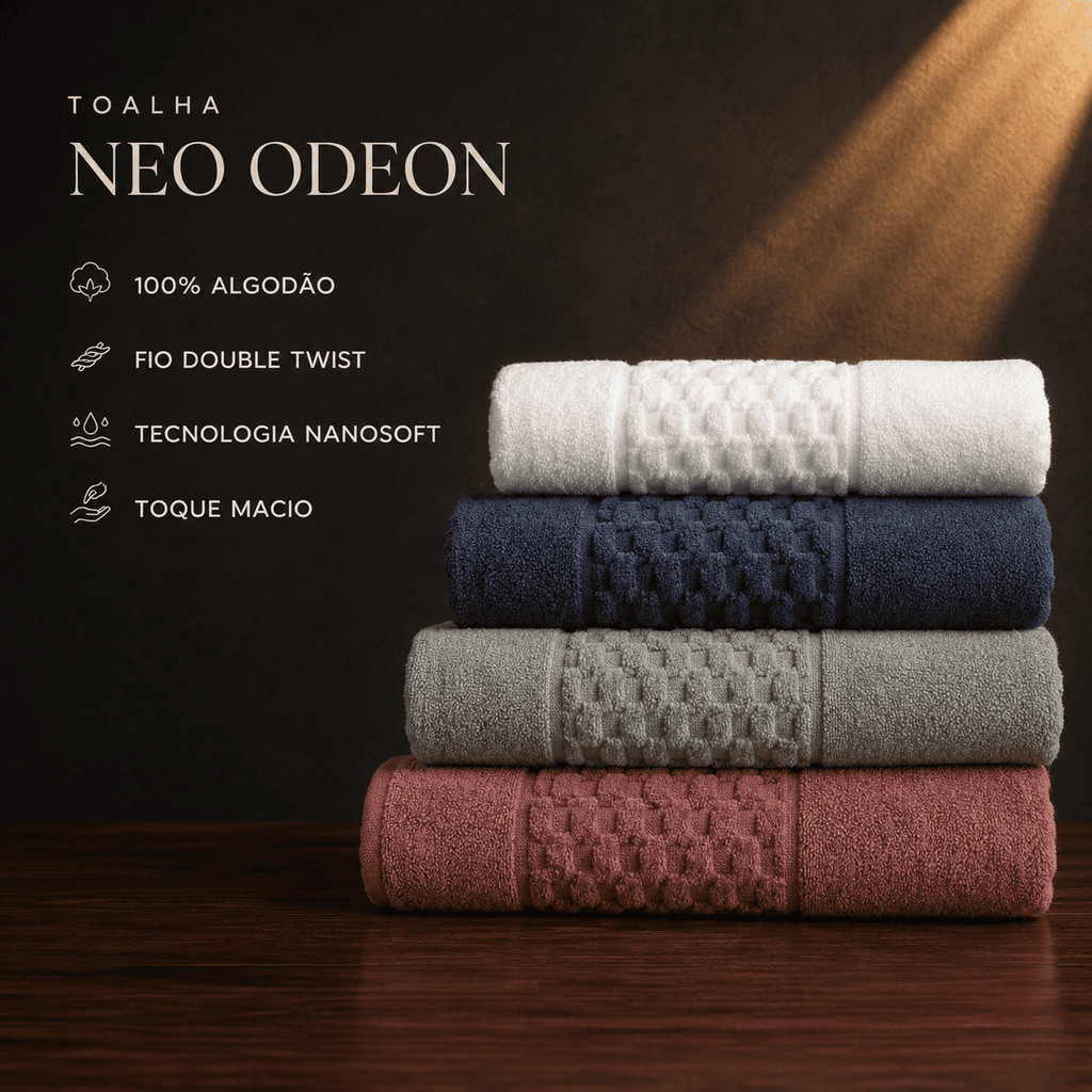 Toalha de Banho, Banhão e Rosto100% Algodão 500g/m² Felpuda Alta Absorção Toque Macio Luxo Premium — imagem 2 de 2