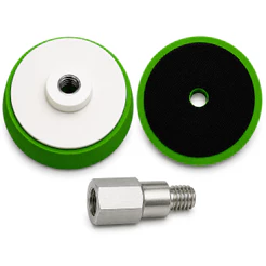 Suporte Flexivel EVA 5 Polegadas Com Velcro Rosca M14 Para Politriz Lixadeira + Adaptador