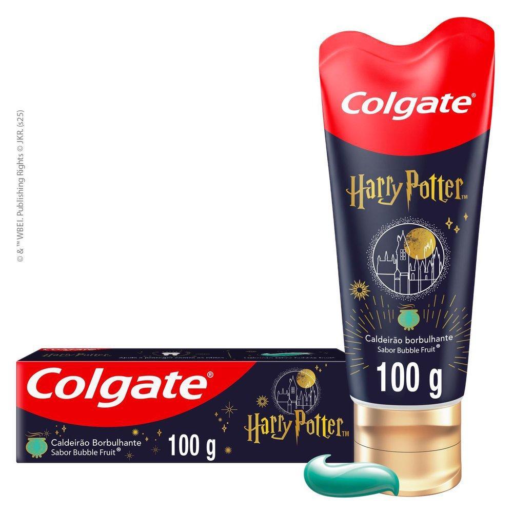 Gel Dental Infantil com Flúor Colgate Bubble Fruit Harry Potter Caldeirão Borbulhante 100g