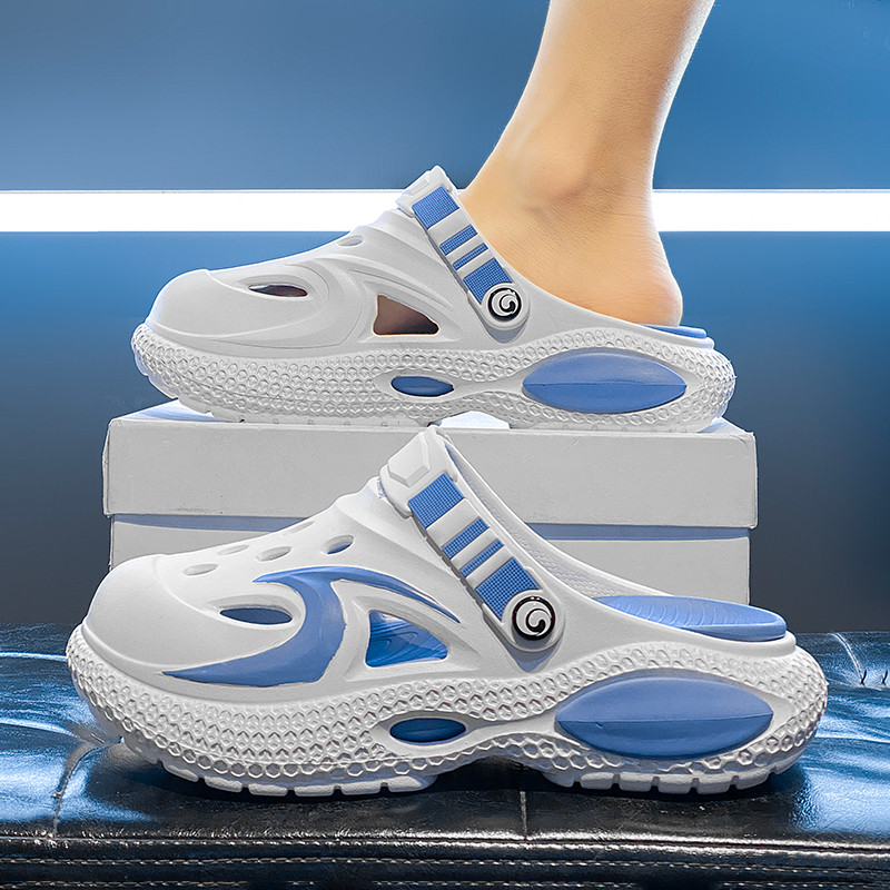 Baotou chinelos masculinos verão antiderrapante esportes lazer praia sandálias masculinas condução dupla utilização sola