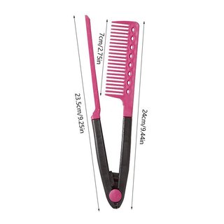 Pente alisador DIY, usado para modelagem e alisamento profissional do cabelo.