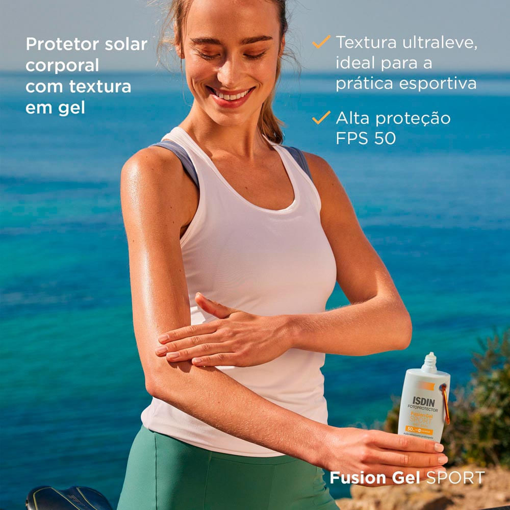 Protetor Solar Corporal Isdin Fusion Gel Sport Wet Skin FPS 50 89,5g · foto 2
