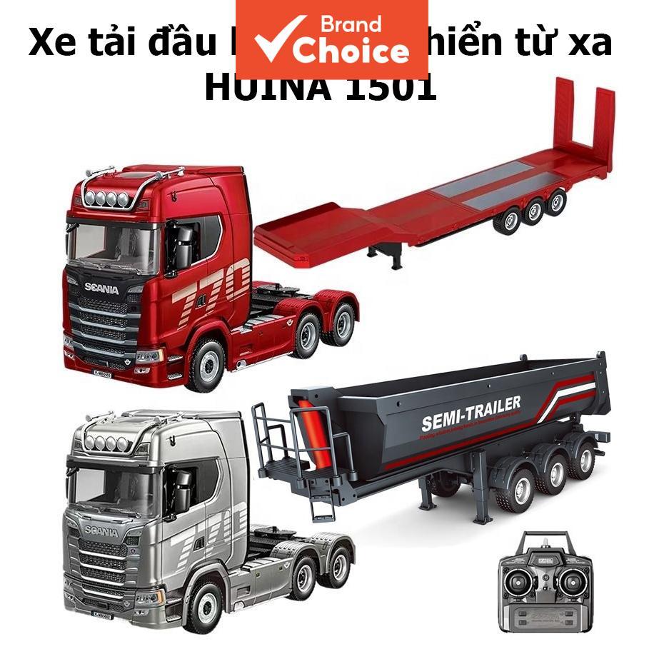 HUINA 1501 1:18 Trator de Controle Remoto Scania 770S 19 Canais com Luzes e Som Modelo de Veículo Premium
