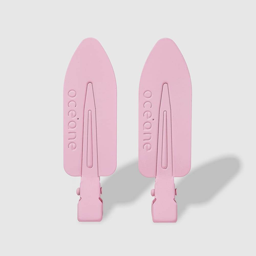 Mini Presilha de Cabelo Rosa - Hair Clip Océane Edition 2un