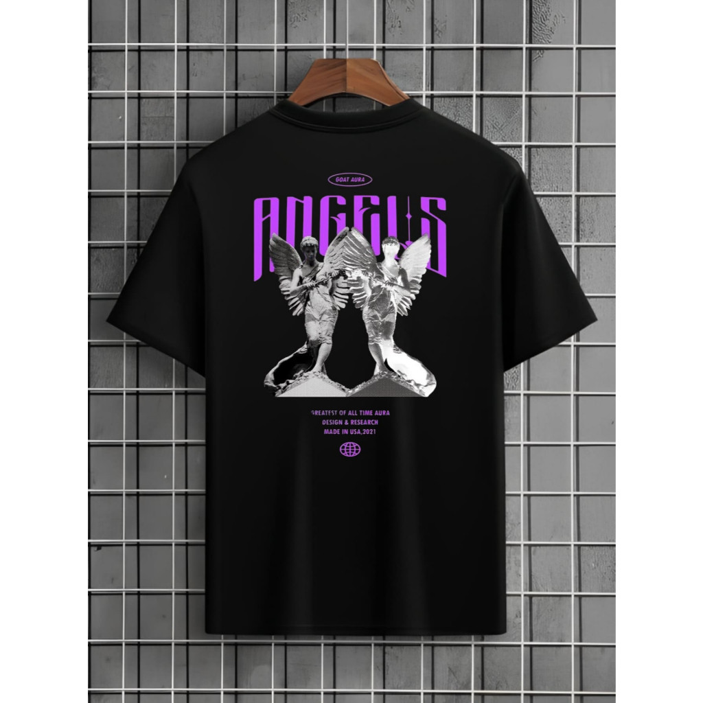 Camiseta Masculina Estampada Angels Streetwear Camisa Feminina 100% Algodão Premium Reforçado