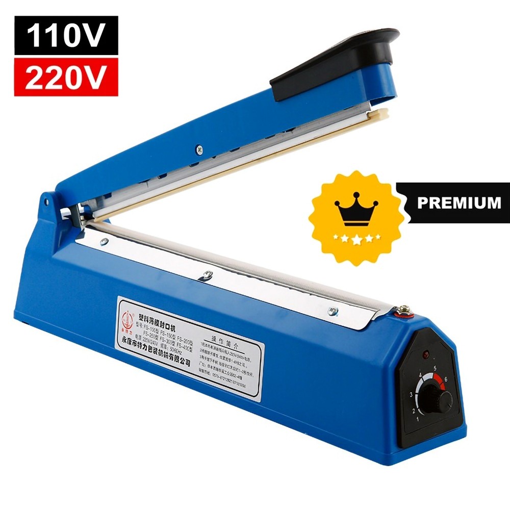 Seladora de Plástico Manual 20cm 500w  Térmica 110V 220v 8 Temperaturas PREMIUM