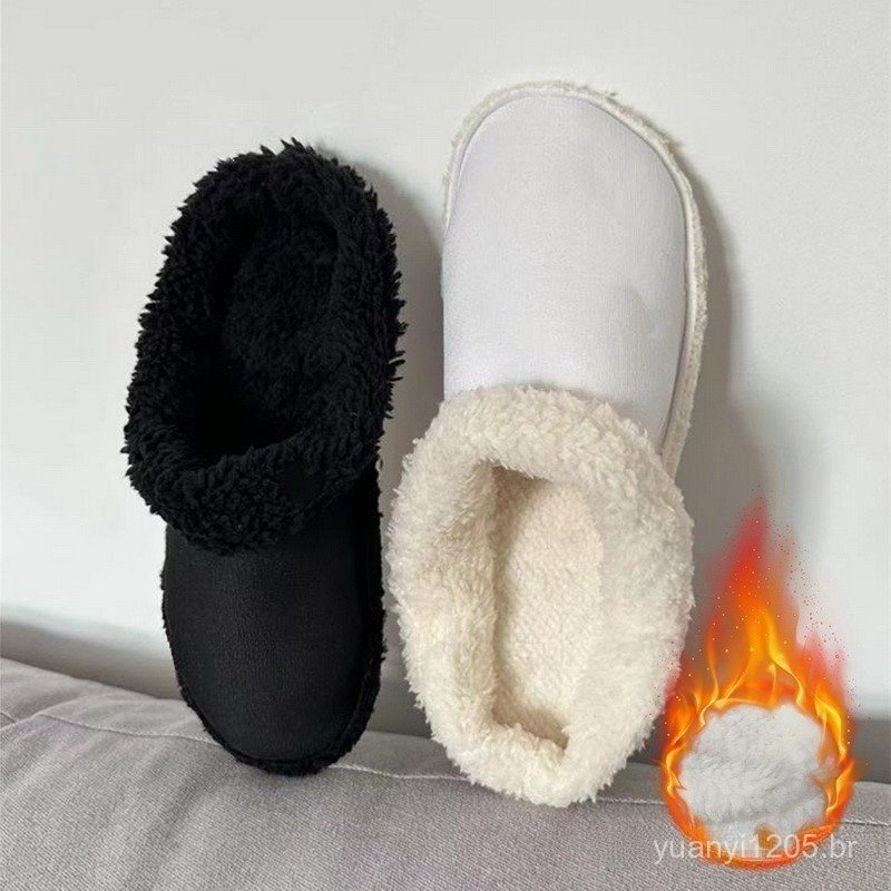 Novo estilo inverno quente palmilha de pelúcia adequado para almofada de pé chinelos tamanco acessórios sapatos de algod