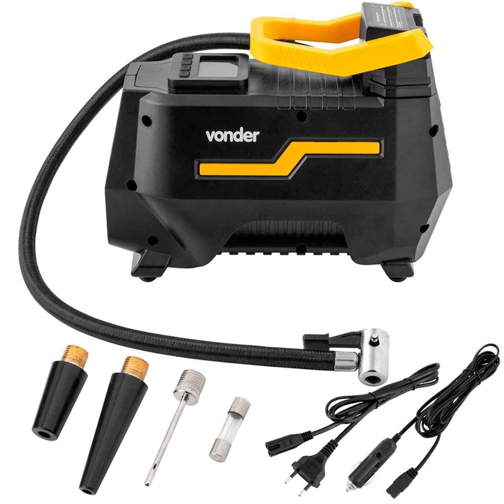 Compressor de ar automotivo 12V ou 127V/220V Bivolt Automático CAV150 Vonder