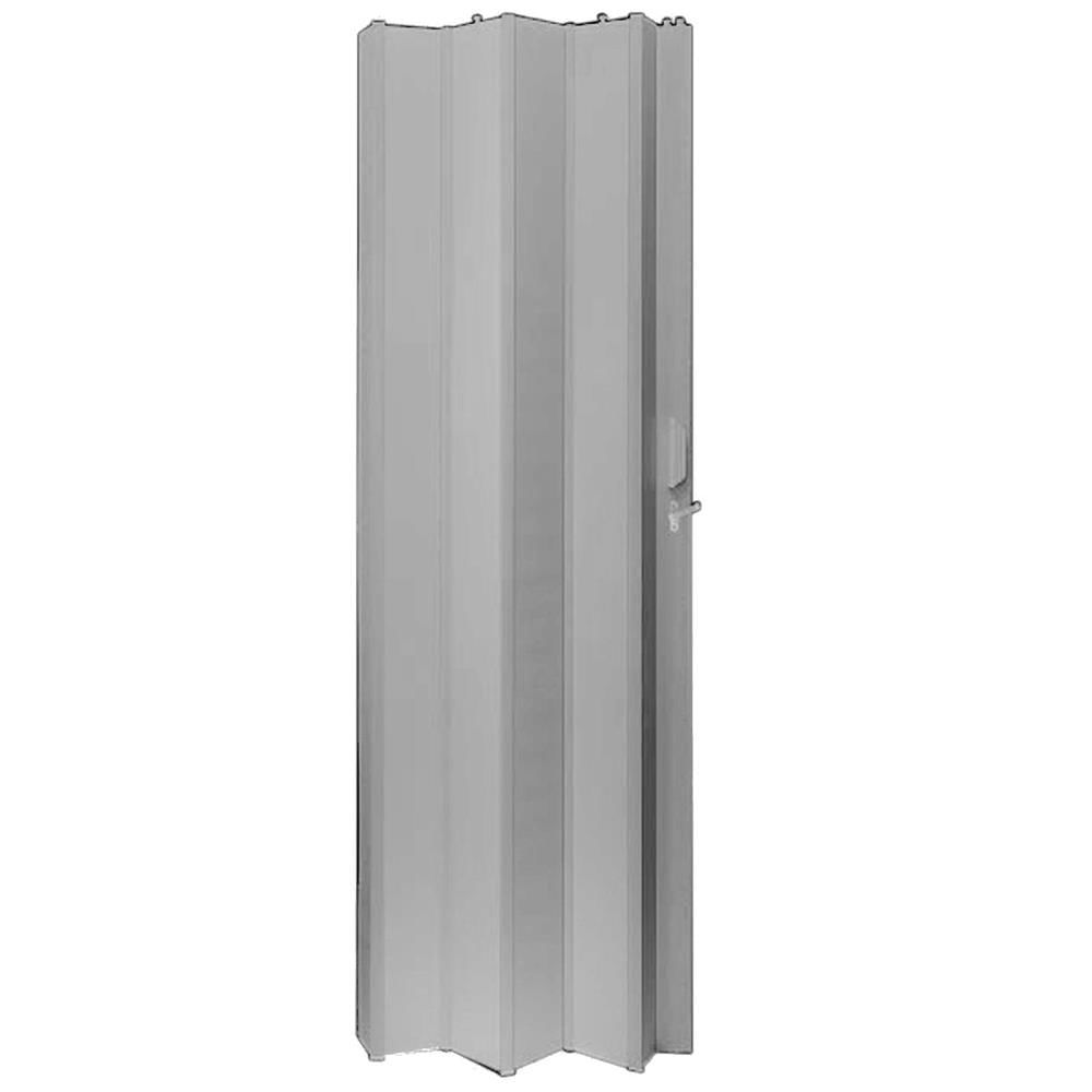 Porta Sanfonada PVC 210x60cm Cinza - 400186/500699 - FORTLEV