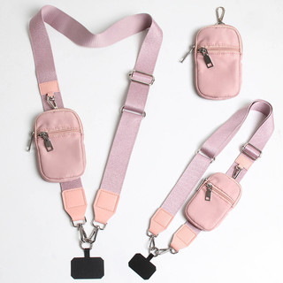 Cross-Border novo estilo sarja brilhante Webbing cordão do telefone móvel alça de pulso removível com mudança pequeno sa