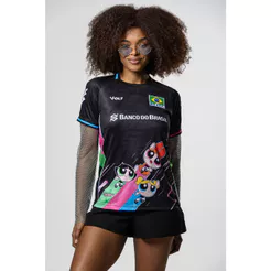 Camisa Trio Meninas Superpoderosas 2026 Vôlei Brasil Feminina Volt