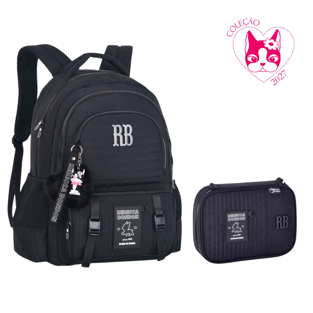 Kit Mochila de Costas e Estojo Rebecca Bonbon Sweet Dream 2027- Clio Style