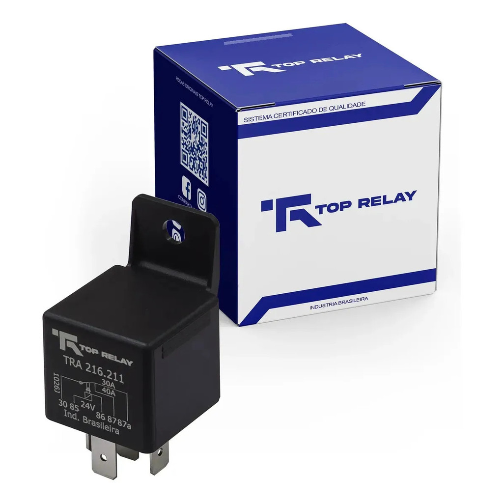 Relé Auxiliar 30/40a 5t Linha Pesada Tra216211 24v