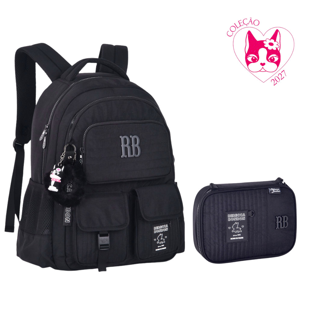 Kit Mochila de Costas e Estojo Rebecca Bonbon Sweet Dream 2027- Clio Style