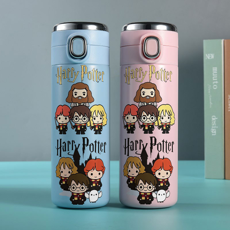 Garrafa copo Térmica Aço Inoxidável Harry Potter 420ml Com Display De Temperatura , Uso Diário Portátil