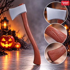 Machado Halloween 60cm Plástico Decorativo para Fantasia Festa Terror Cosplay Adereço Cenográfico Decoração Temática