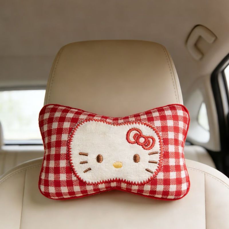 Encosto de cabeça do carro Encosto de cabeça do carro Encosto de cabeça do carro Hello Kitty Girl Driving Neck Pillow Ca