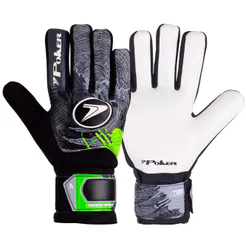 Luva Goleiro Poker Champion Ajuste Preciso Preto/Chumbo