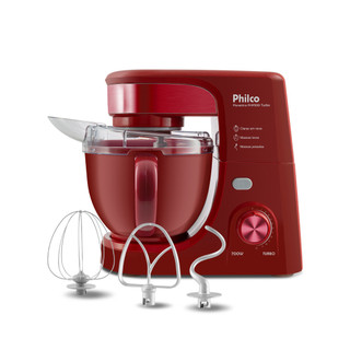Batedeira Planetária Philco 4,5L Vermelha 700W PHP500V