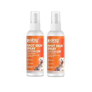 PW7K Puainta, 2 frascos de Quantum Silver Pipot, spray para a pele de cães e gatos – spray calmante e natural, limpa e s