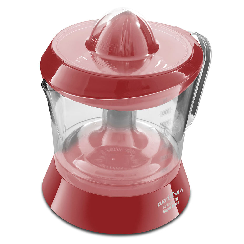 Espremedor de Frutas Britânia Bellagio 350 Turbo Vermelho · foto 2