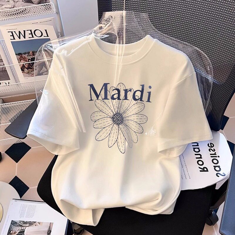 Crianças roupas infantis camiseta infantil 2026 verão novo estilo meninos meninas pequena margarida impressão All-Match 