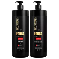 Kit Shampoo + Condicionador Bio Extratus Força Com Pimenta 1L