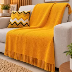 Manta Para Sofá 2,20x1,50 Decoração Promoção Com Nó nas pontas *Imperdivel*