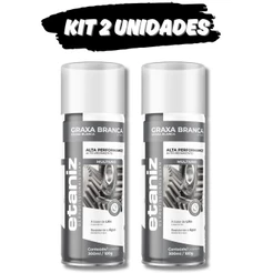Kit 2 Graxa Branca De Lítio Spray 300ml Etaniz Envio Hiper Expresso