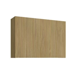 Armário Aéreo para Cozinha 3 Portas 120x83 Cm Valência Amadeirado Claro 100% MDF Casamia