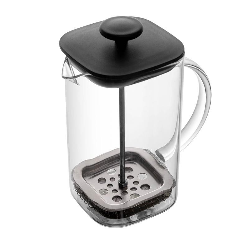 Cafeteira/Prensa Francesa Lyor Vidro Preta Quadratta 700ml
