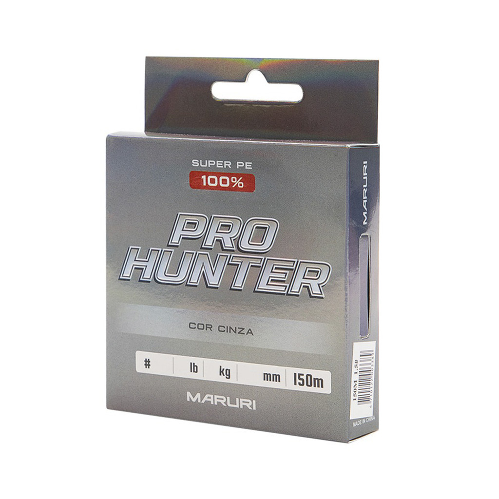Linha Multifilamento Maruri Pro Hunter 4x 150 Metros Cinza