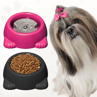 Kit Bebedouro 1 Litro Com Boia E Comedouro Pelos Longos Grande Pote Tigela Para Cães e Ga…