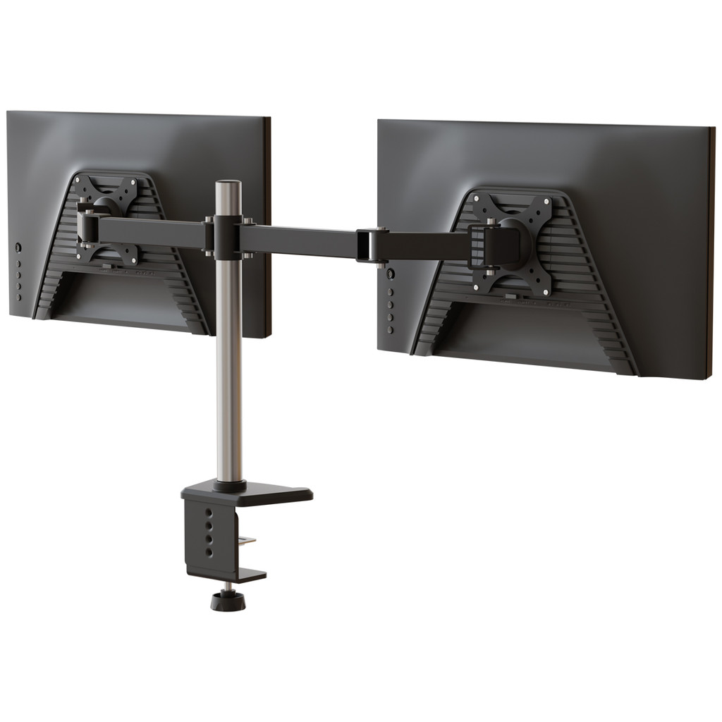 Suporte para 2 Monitores Transversal e Ajustável 12" a 24" polegadas