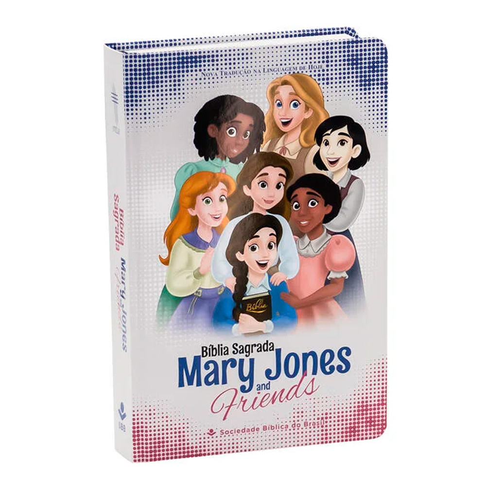 Bíblia Sagrada Mary Jones And Friends | NTLH | Capa Dura Ilustrada Branca em Oferta na Shopee