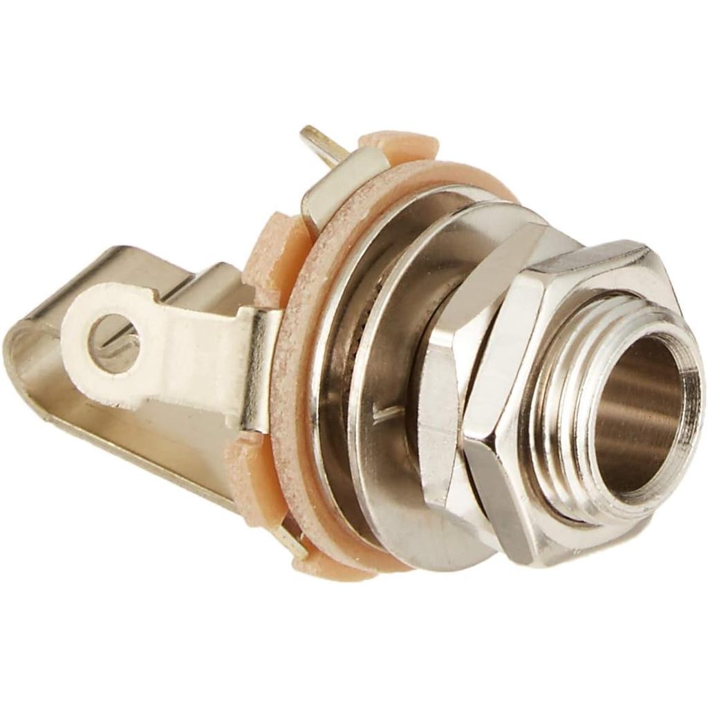 Jack P10 Mono Longo Switchcraft Níquel Para Guitarra Contra Baixo